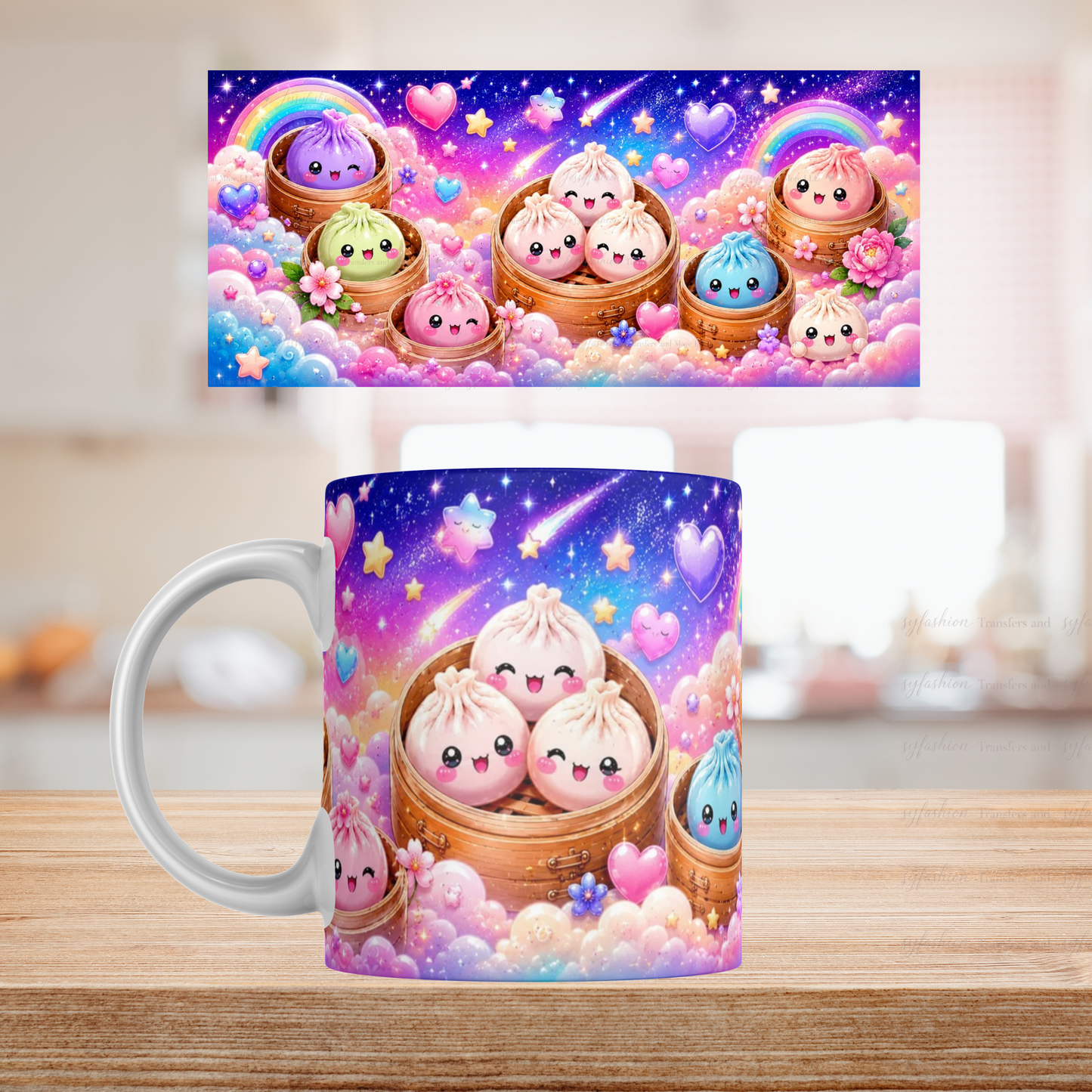 Cute Dumplin 11oz mug Sublimation Transfer
