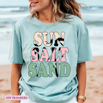 Sun Salt Sand DTF shirt transfer