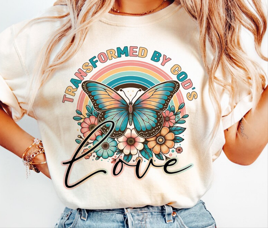 Transformed by God DTF Shirt Transfer