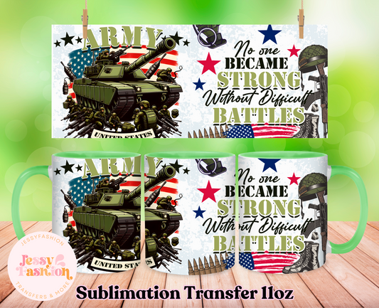 Army mug 11oz Sublimation transfer