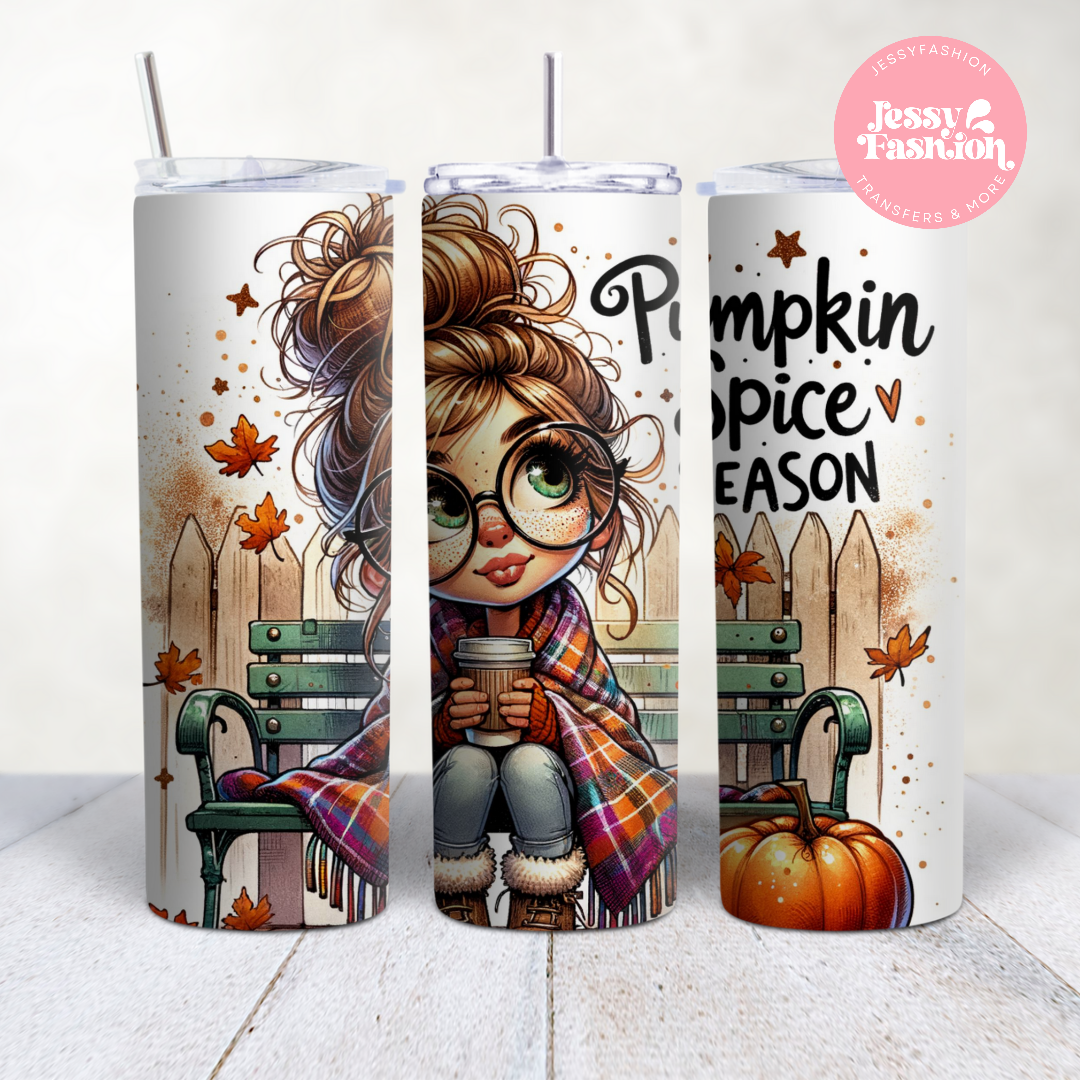 Pumkin Spice Season Girl Sublimation Transfer