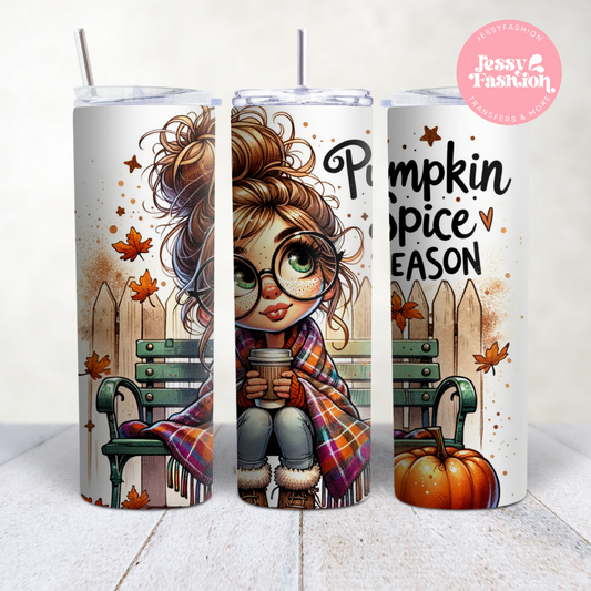Pumkin Spice Season Girl Sublimation Transfer