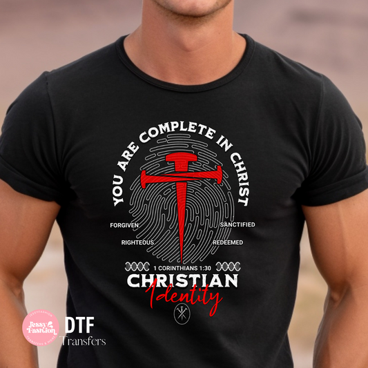 Christian Identity DTF Shirt Transfer