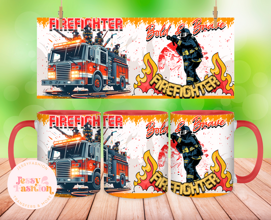 Firefighter mug 11oz Sublimation transfer