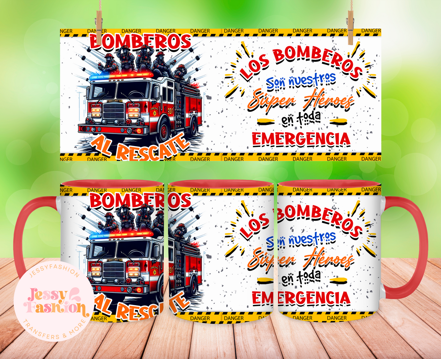 Bomberos mug 11oz Sublimation transfer