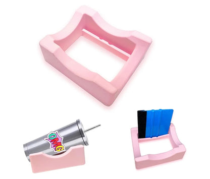 Silicone Cup Cradle with squeegee