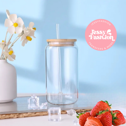 Blanks Clear glass can 16oz