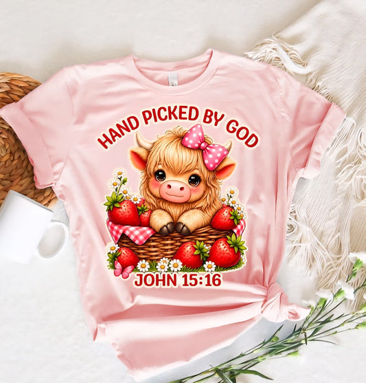 Hand Picked by God Dtf shirt transfer