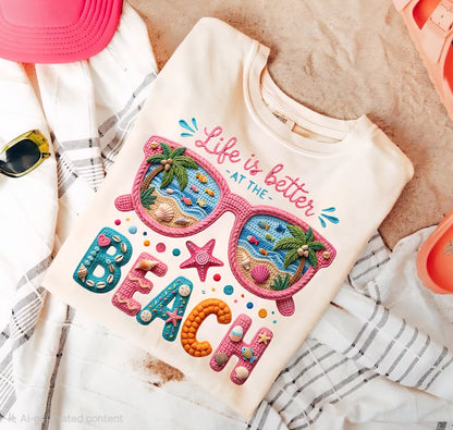 Life is better at the beach Dtf shirt transfer