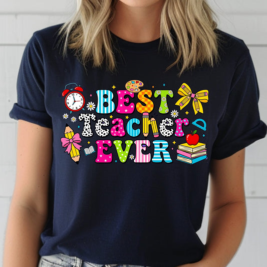Best Teacher ever Dtf shirt transfer