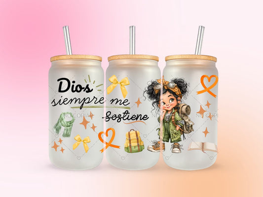 Dios Siempre Me Sostiene UV DTF CUP WRAP