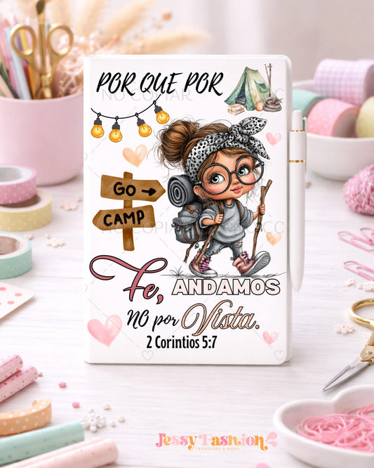 Porque Por Fe Andamos UV dtf notebook