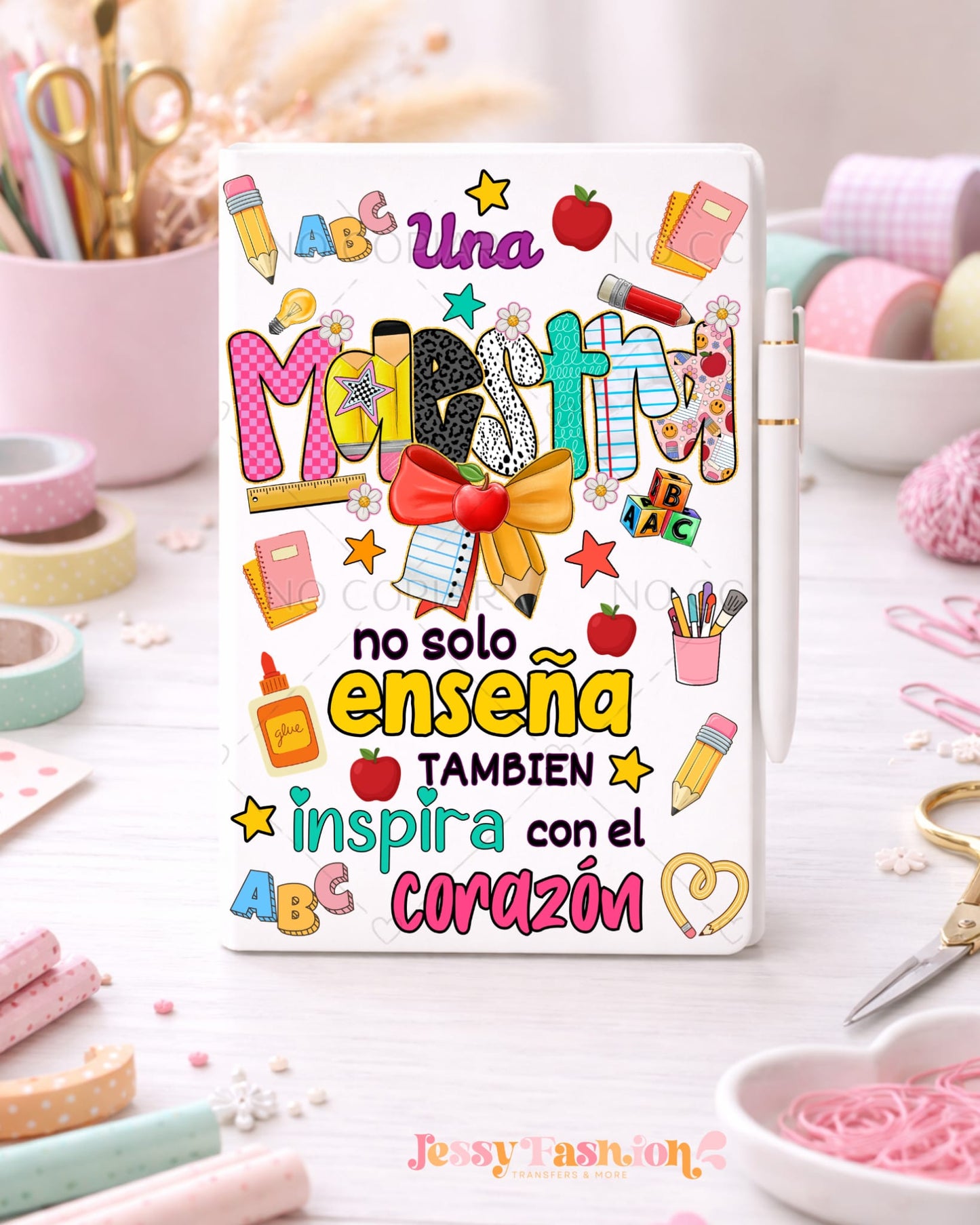 Una Maestra No Solo Enseña UV dtf notebook