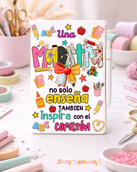 Una Maestra No Solo Enseña UV dtf notebook