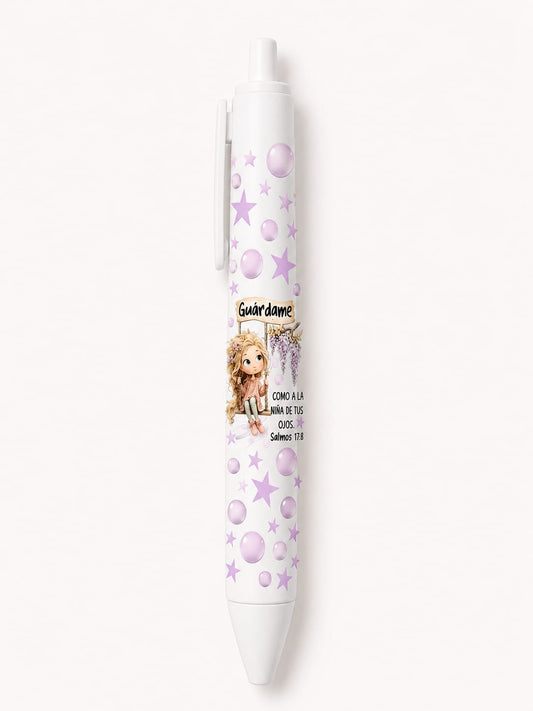 Guardame, Como A la Niña De Tus Ojos UV DTF DECAL BOLÍGRAFO