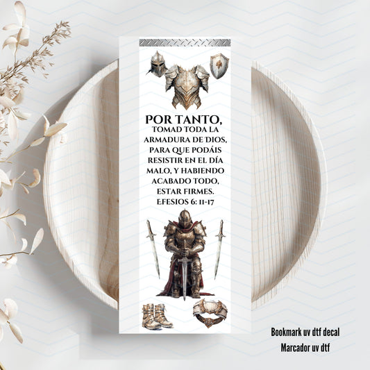 New Hombre armadura de Dios Uv Dtf Bookmark