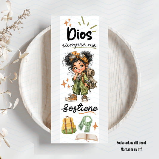 Dios Siempre Me Sostiene  Uv Dtf Bookmark
