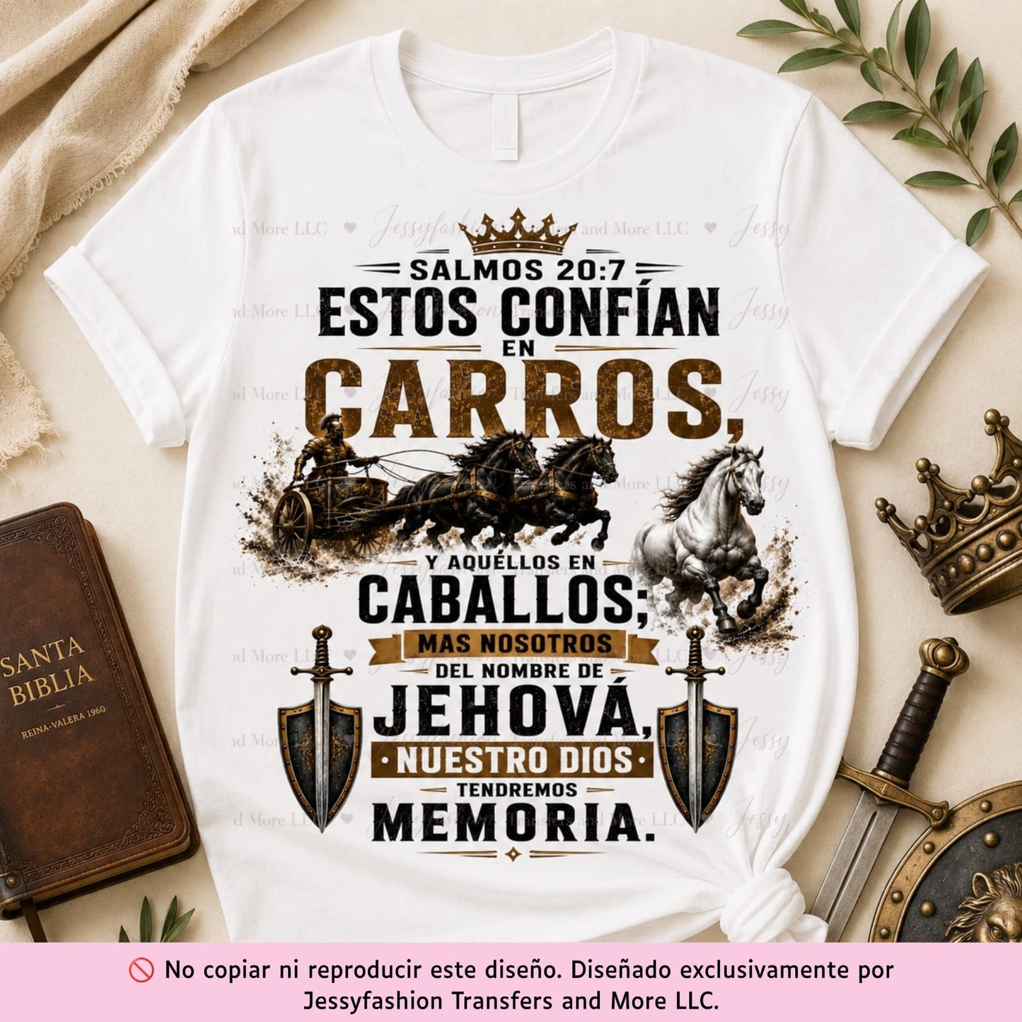 Estos Confían En Carros, Y Aquellos En Caballos Dtf shirt transfer