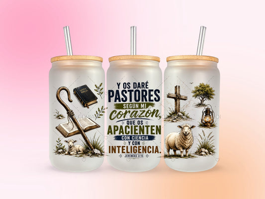 Y os daré pastores según mi corazón  UV DTF CUP WRAP