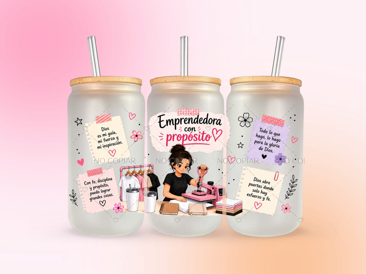 Emprendedora Con Propósito  UV DTF CUP WRAP