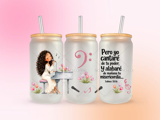 Cantaré de tu poder UV DTF CUP WRAP