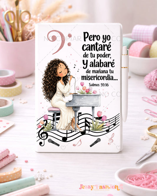 Pero Yo Cantaré De Tu Poder UV dtf notebook