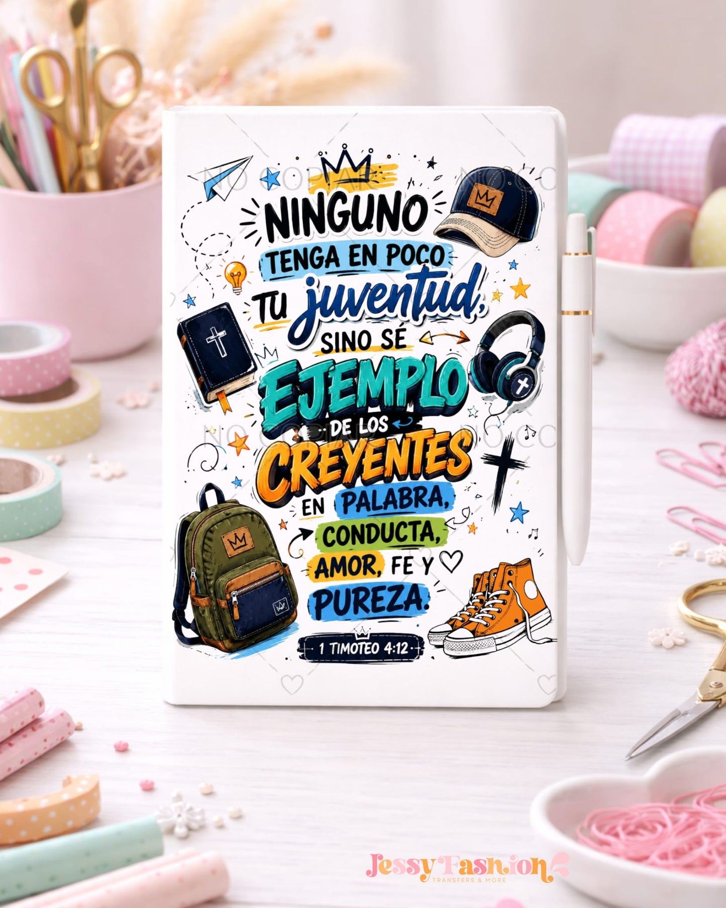 Ninguno Tenga En Poco Tu Juventud   UV dtf notebook