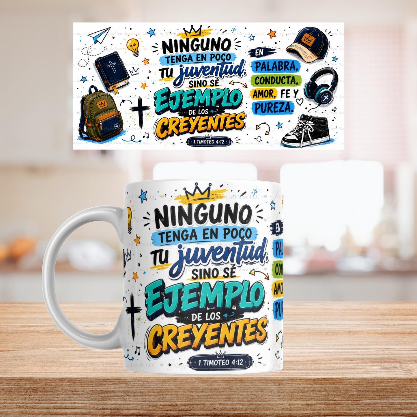 Ninguno Tenga En Poco Tu Juventud mug 11oz Sublimation transfer