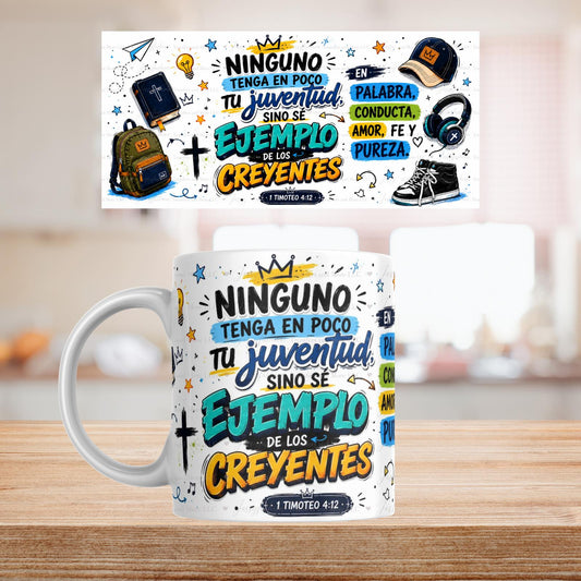 Ninguno Tenga En Poco Tu Juventud mug 11oz Sublimation transfer