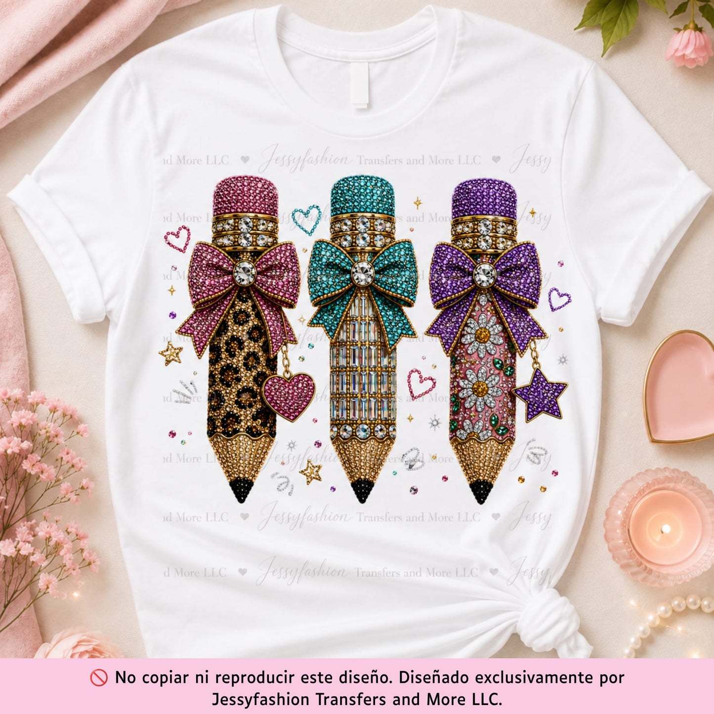 Bling Pencils Dtf shirt transfer