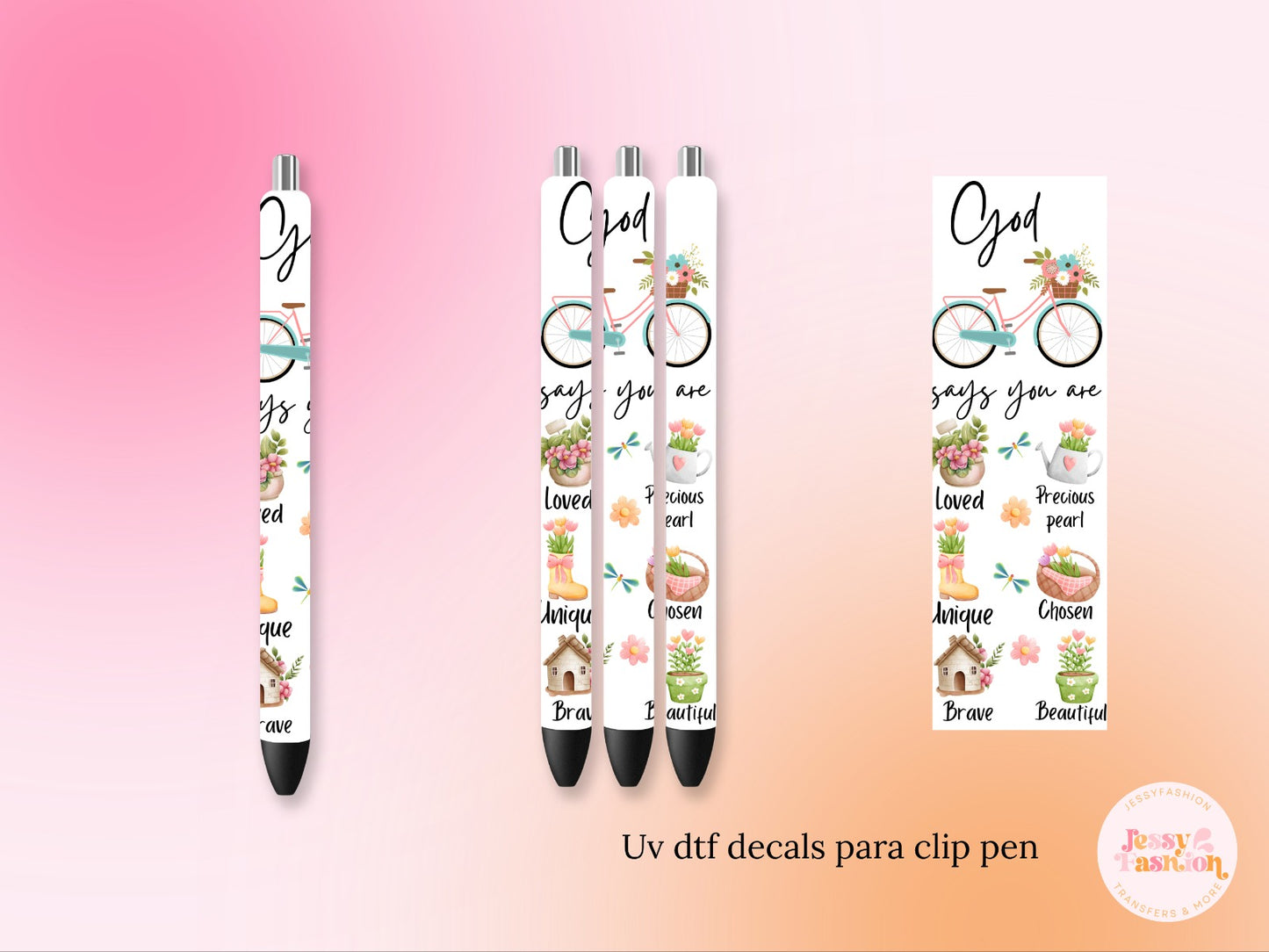 God Says You Are...UV DTF PEN WRAP