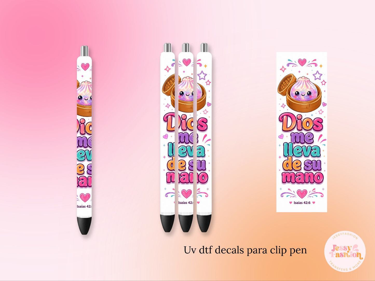 Dios Me LLeva De Su Mano UV DTF PEN WRAP