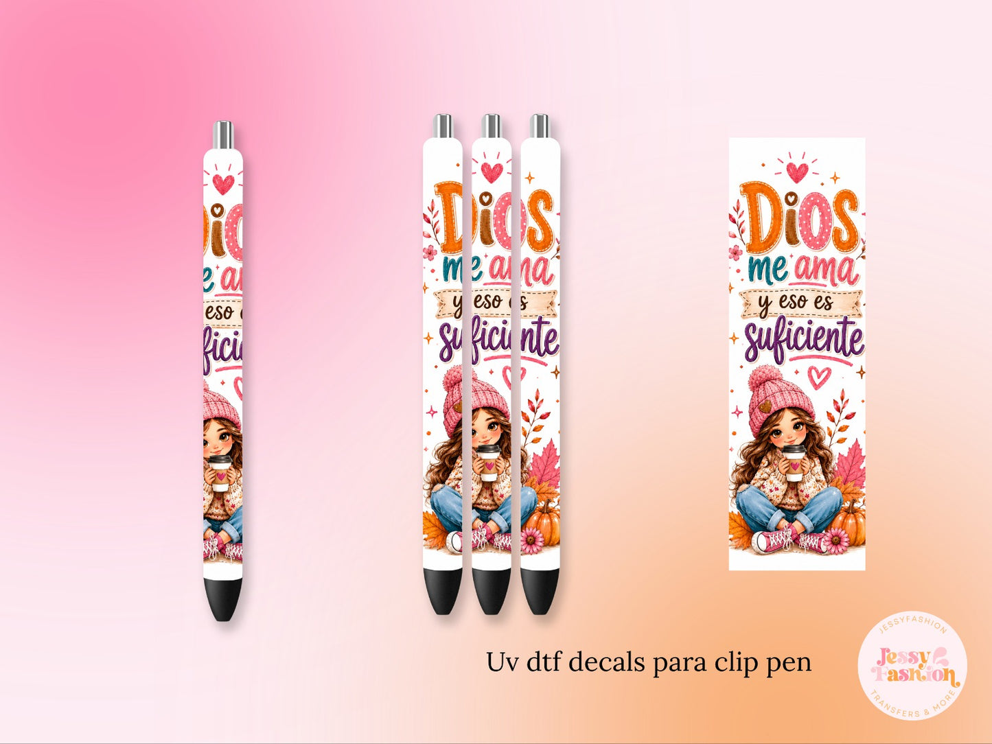 Dios Me Ama y eso es Suficiente UV DTF PEN WRAP