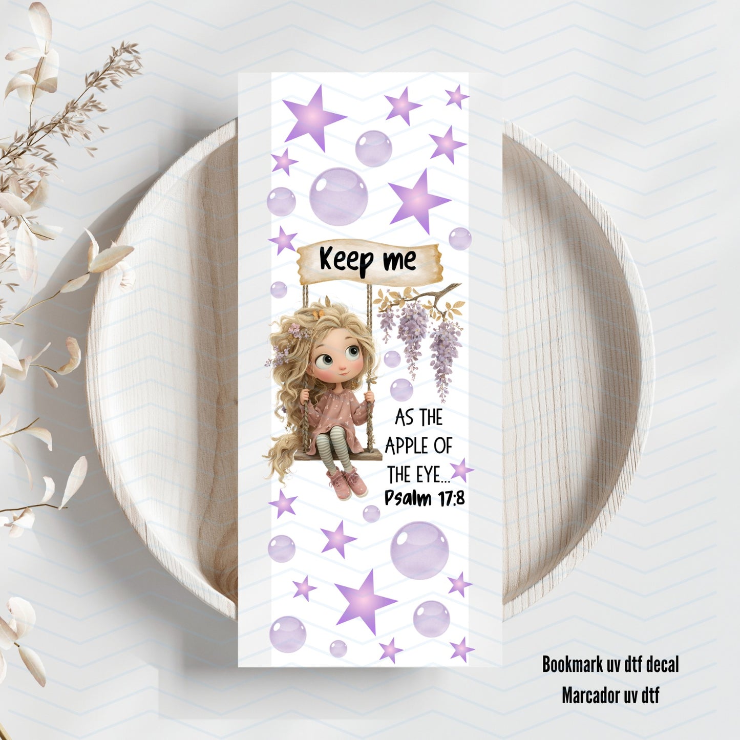 KEEP ME Uv Dtf Bookmark