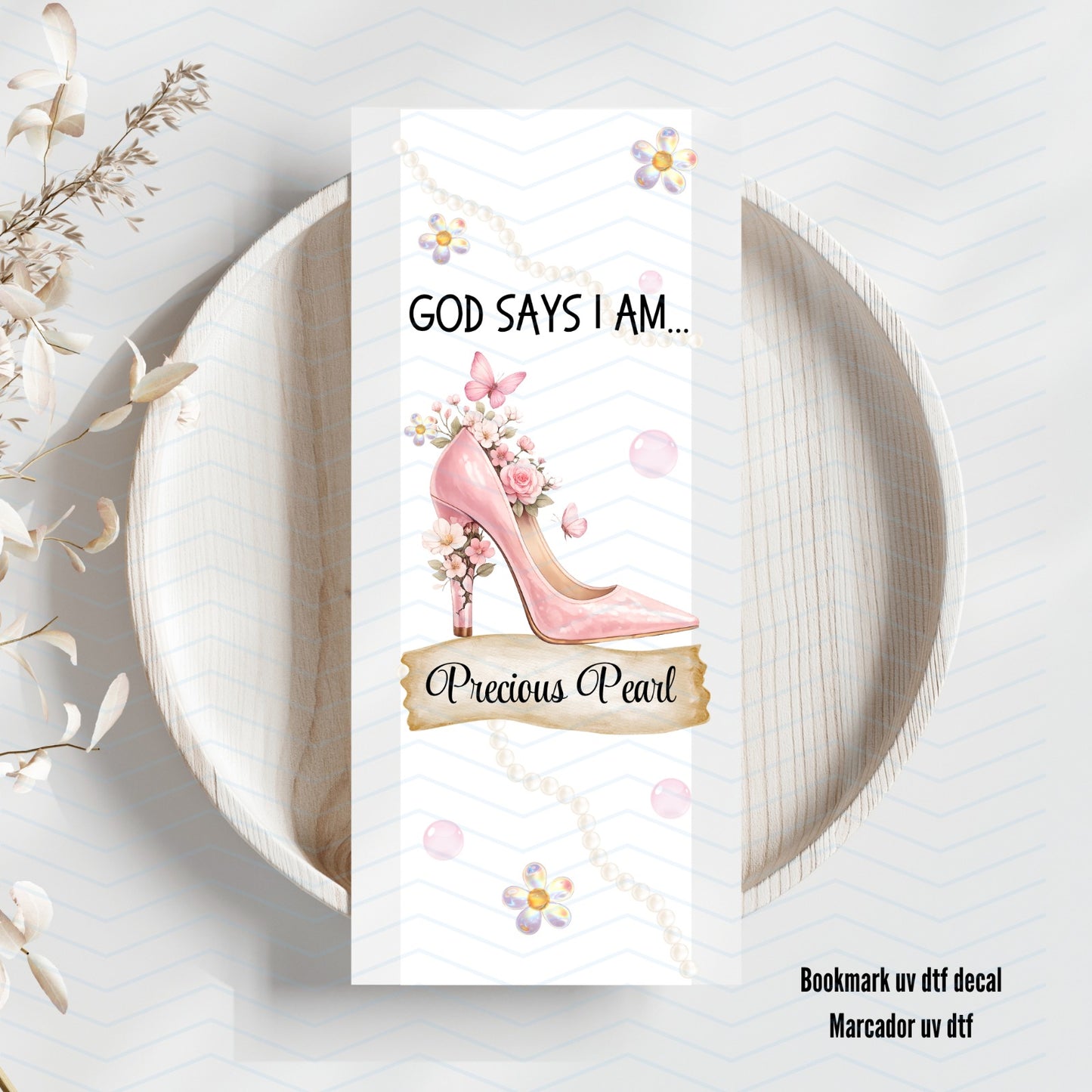 PRECIOUS PEARL Uv Dtf Bookmark