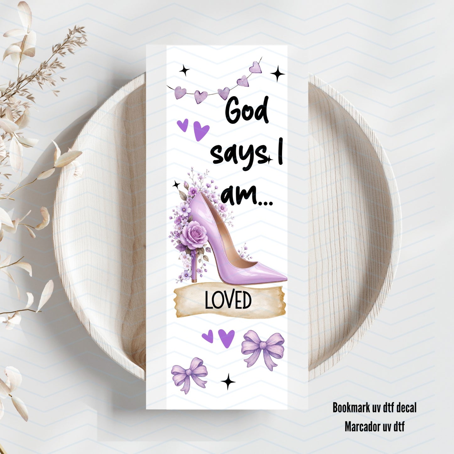 LOVED Uv Dtf Bookmark