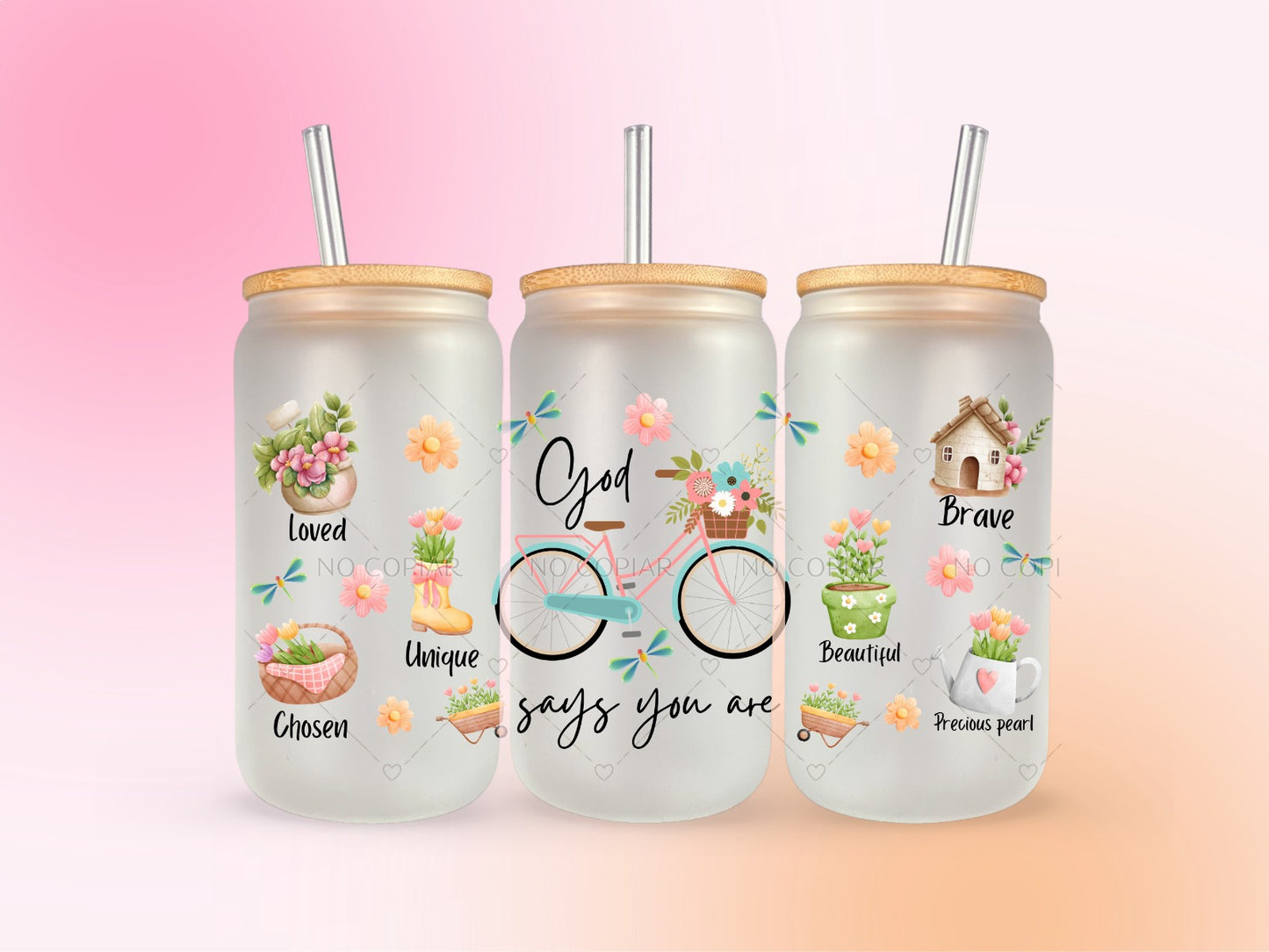 God Says You Are... UV DTF CUP WRAP