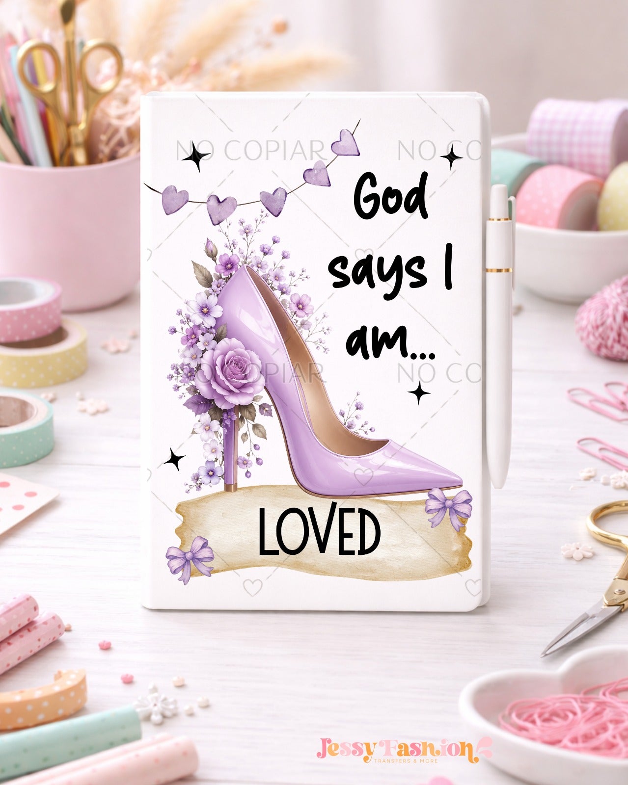 LOVED UV dtf notebook