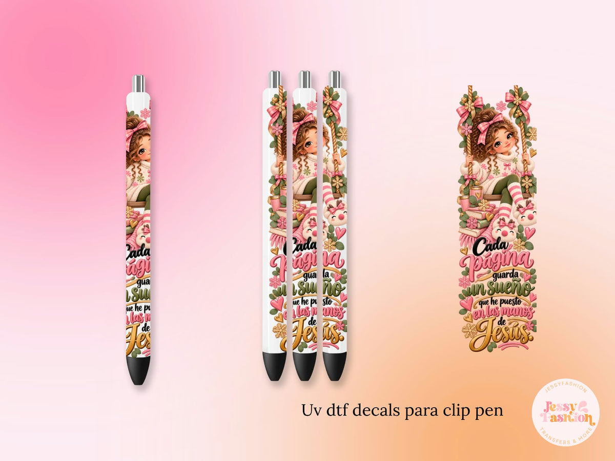 Cada página guarda un sueño UV DTF PEN WRAP
