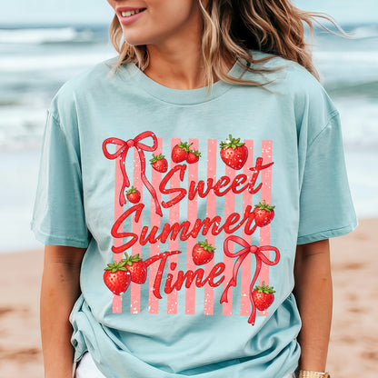 Sweet summer time strawberry Dtf shirt transfer