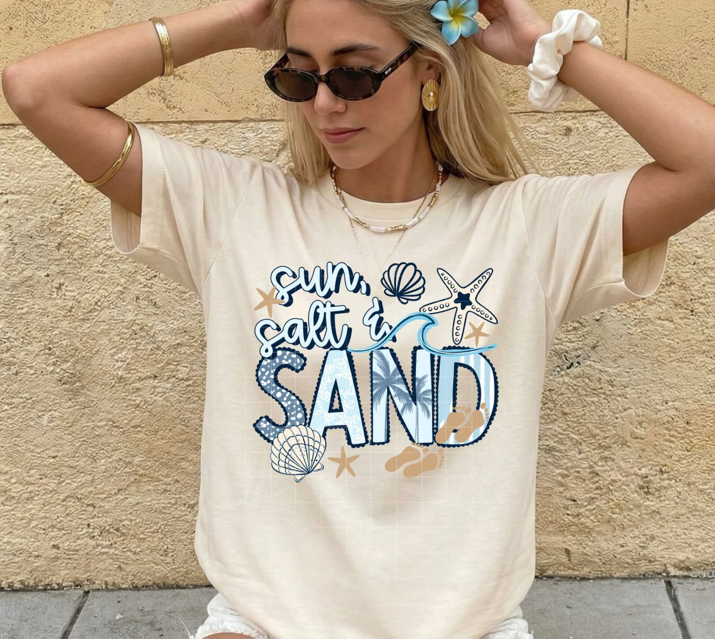 Sun, salt and sand Dtf shirt transfer