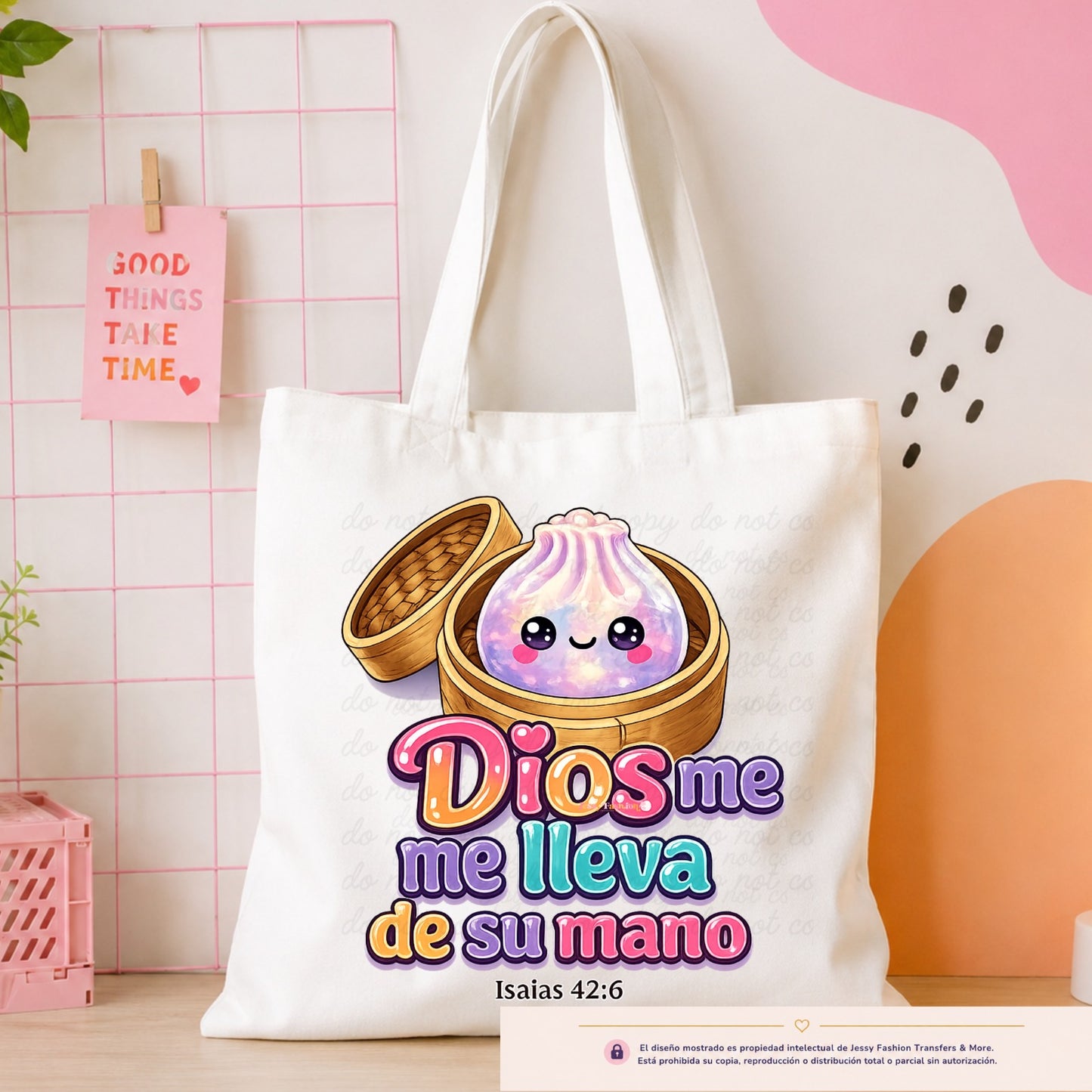 Dios Me LLeva De Su Mano Dtf shirt transfer
