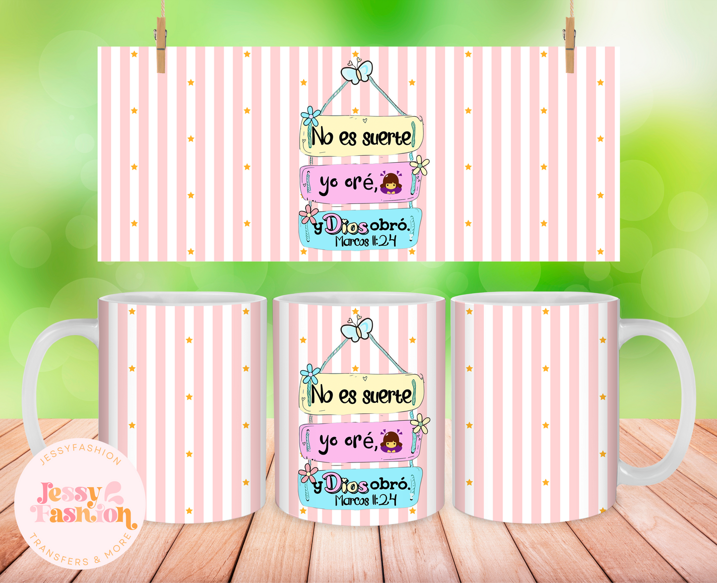 Nuevos mensajes positivos cristianos mug 11oz Sublimation transfer