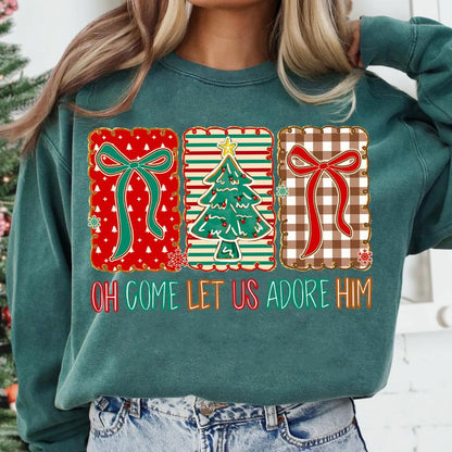 Oh! come let us adore him DTF Shirt Transfer