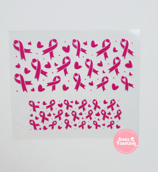Cancer Awareness Mini uv dtf wrap