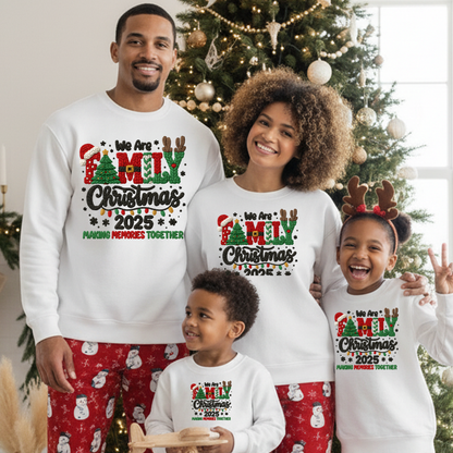 We are family Christmas 2025 Crochet Dtf Shirt Transfer