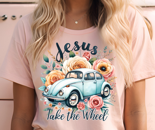Jesus take the wheel DTF Shirt Transfer