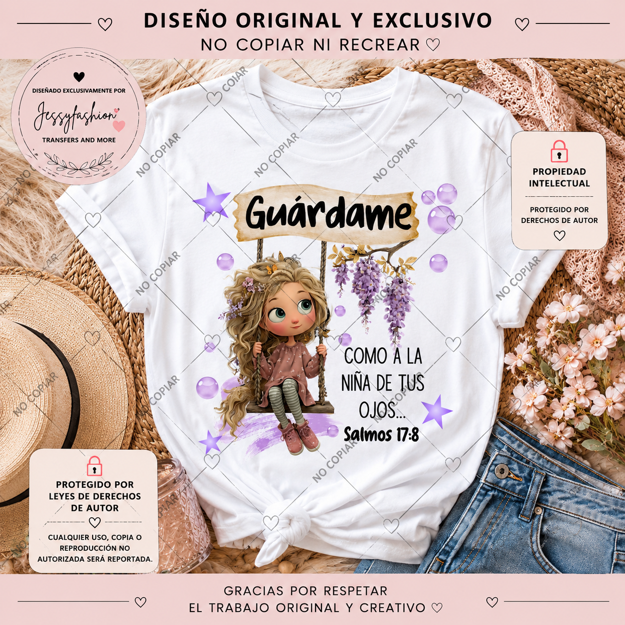 La niña de tus ojos Dtf shirt transfer