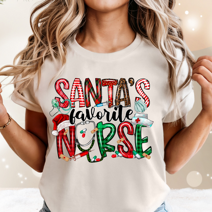 Santa favorite Nurse DTF transfer