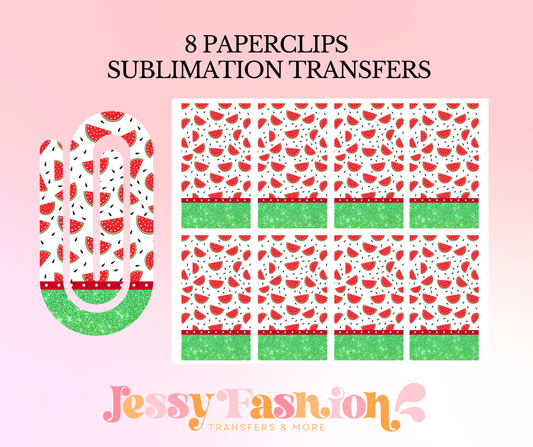 Watermelons paperclip SUBLIMATION TRANSFER